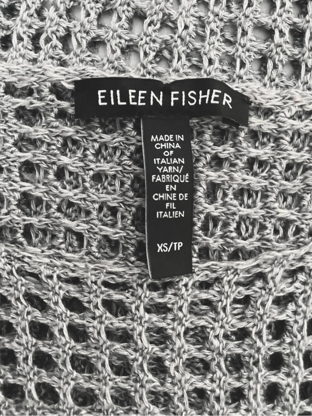 Eileen Fisher Organic Linen Délavé Bateau Neck Top Org. $248 - Picture 5 of 6